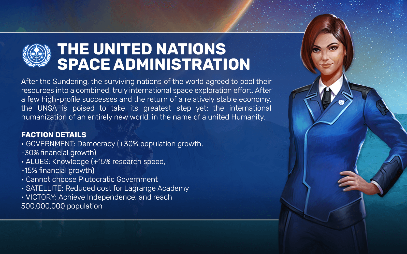 THE UNITED NATIONS SPACE ADMINISTRATION